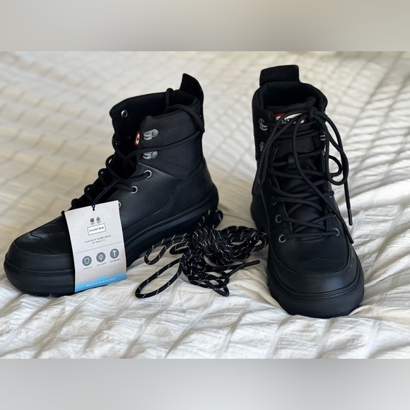 NWT Hunter Rebel Explorer black boots women’s 9 - Picture 7 of 10